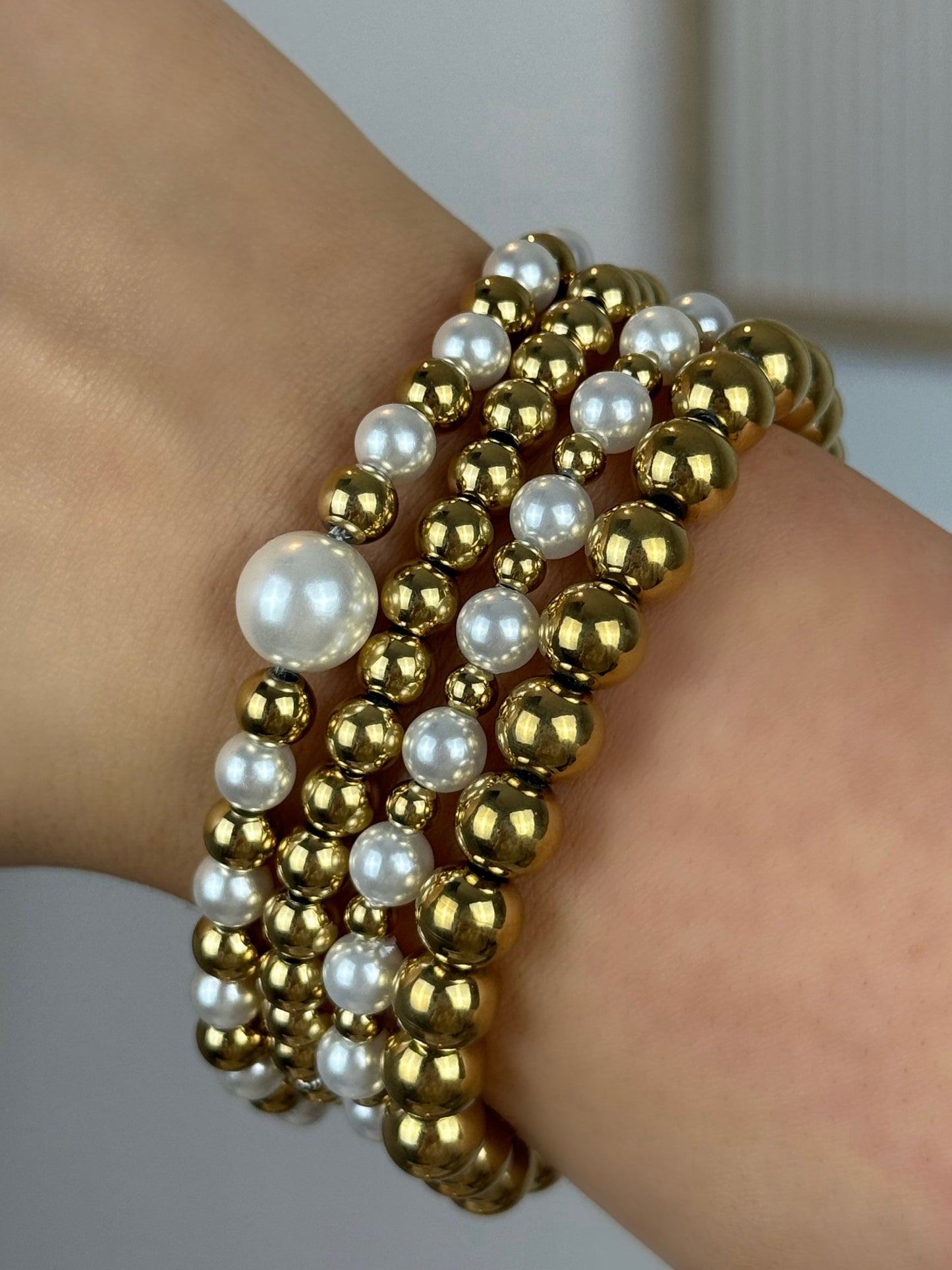 Big Pearl Bubble Armband