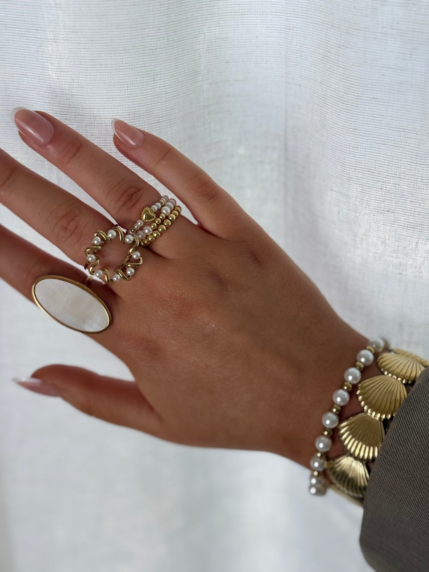 Pearl Twist Ring