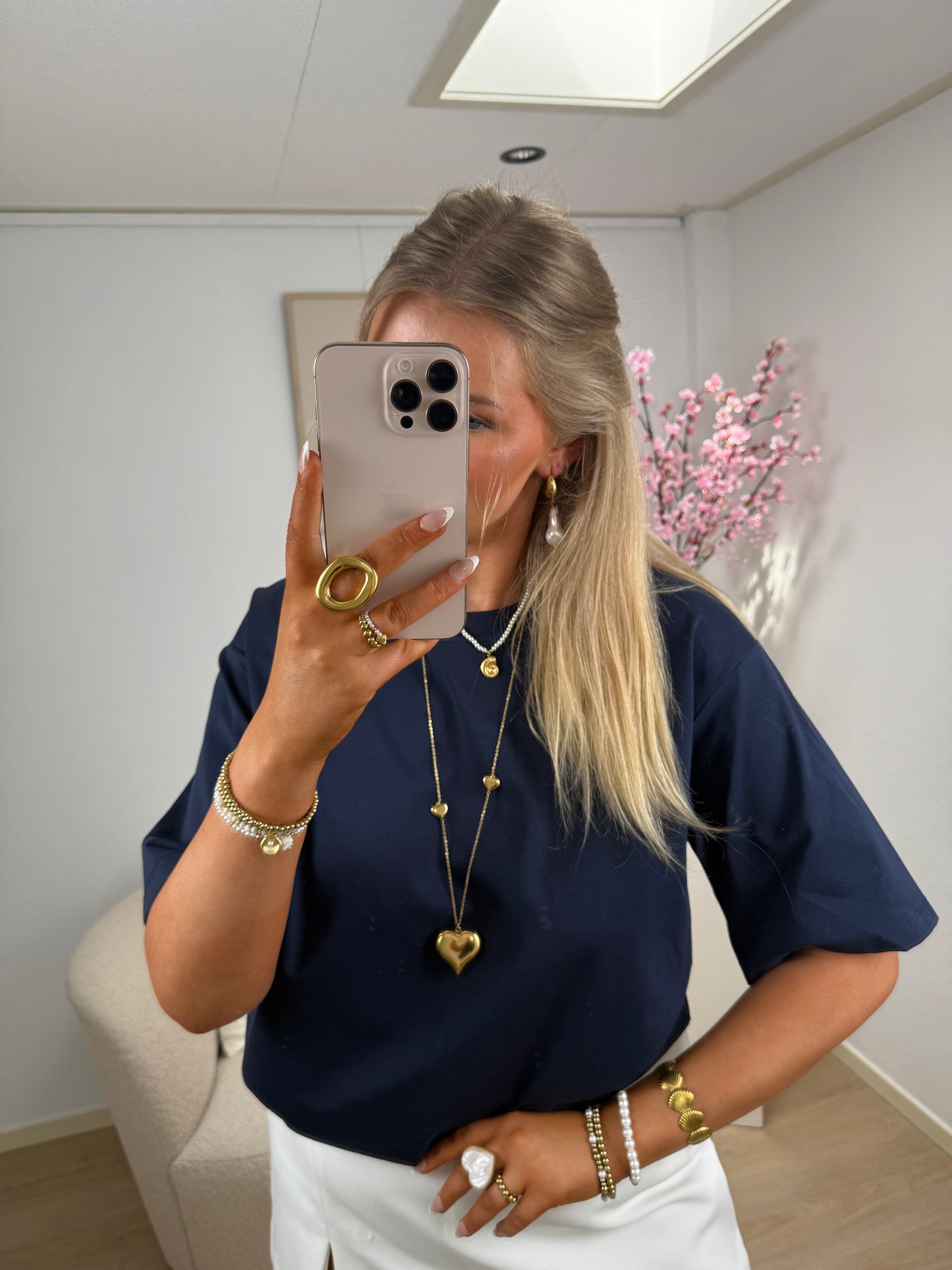 Yuna T-Shirt Blauw