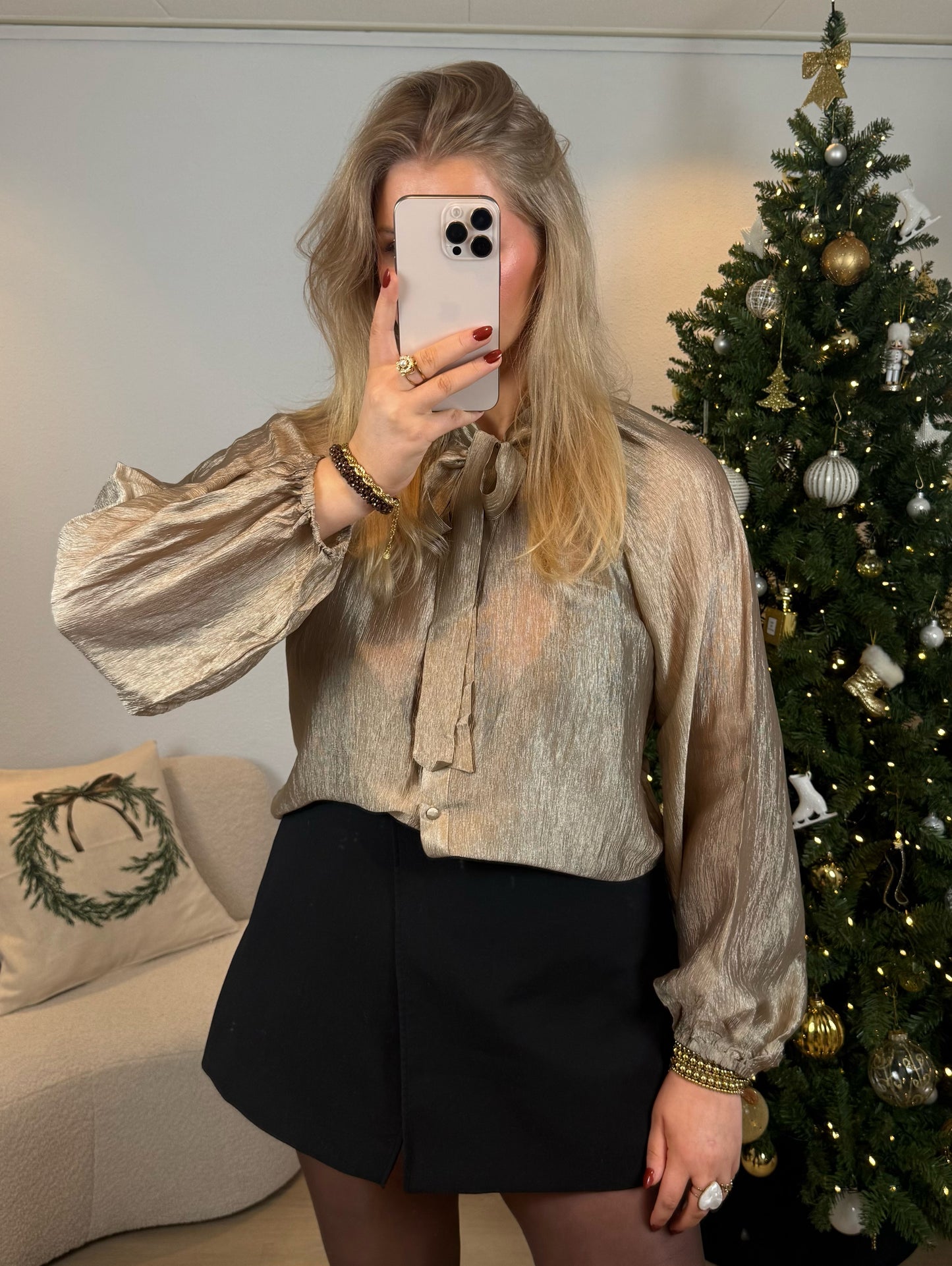 Glowy Bow Blouse