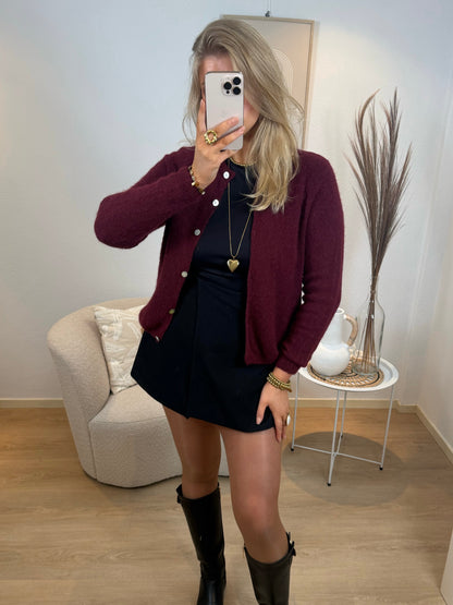 Burgundy Cardigan