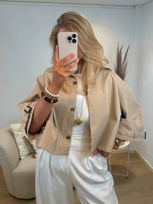 Classic Cropped Trenchcoat