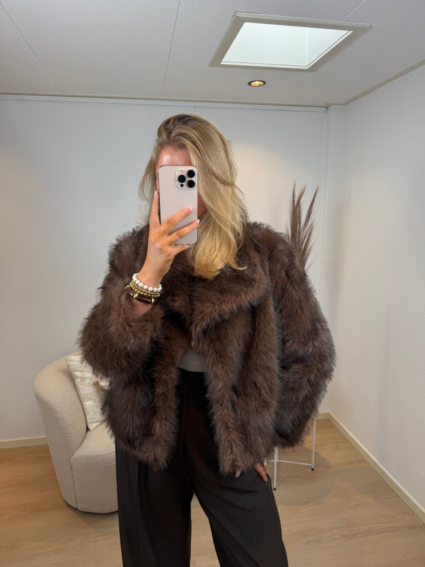 Espresso Fur Coat