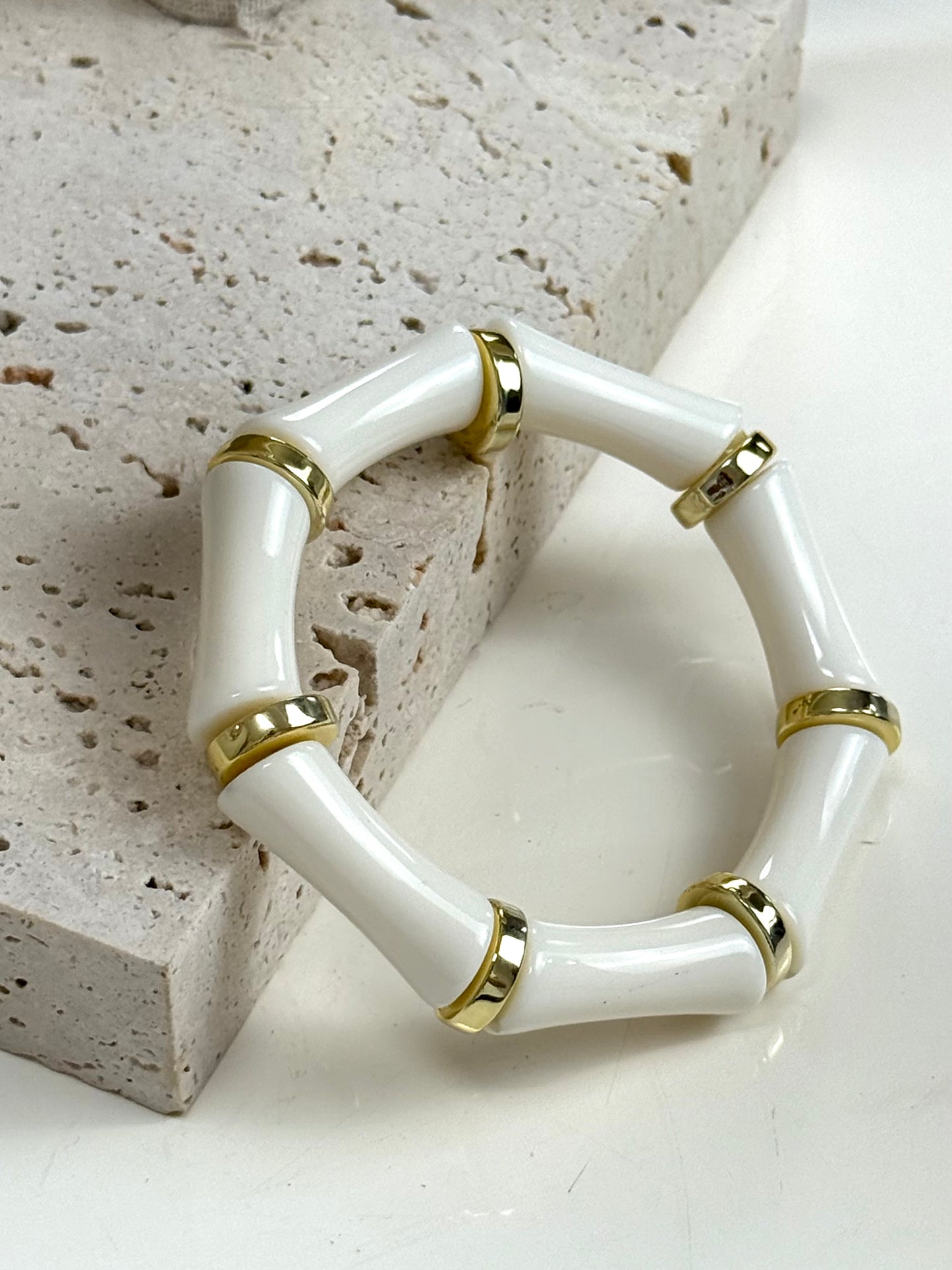 Ivory Bamboo Bracelet