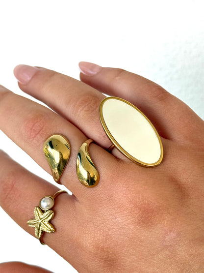 Moon Shell Ring
