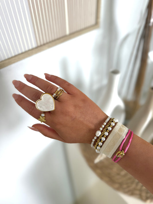 Sunset Twist Pink Armband
