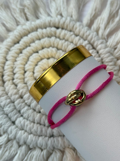 Sunset Twist Pink Armband