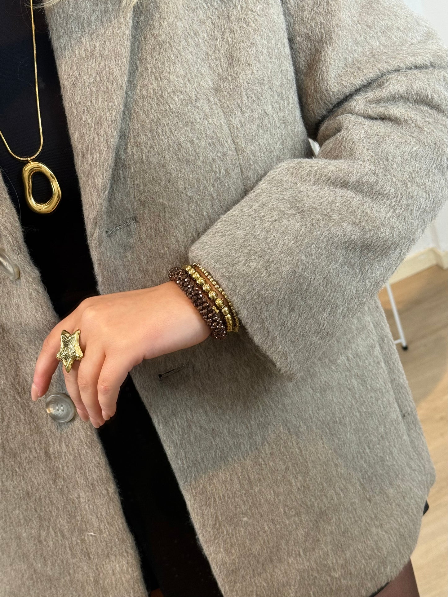 Soft Wool Blazer Taupe