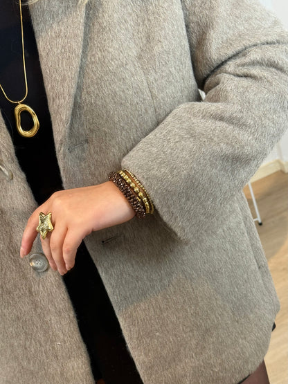 Soft Wool Blazer Taupe