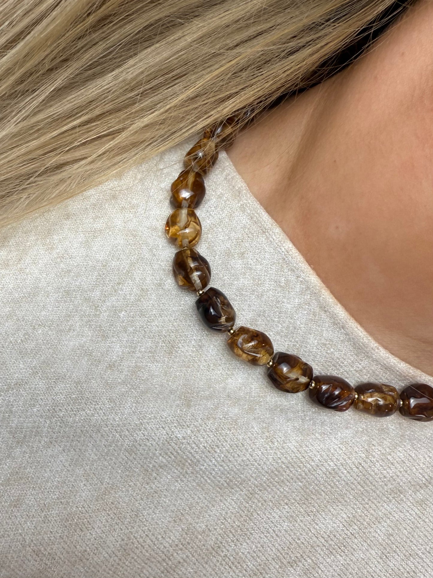 Caramel Stones Necklace
