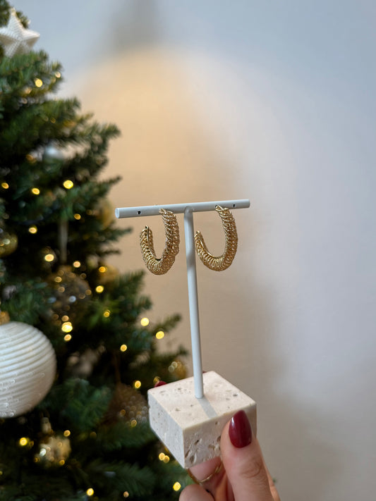 Golden Spiral Earrings