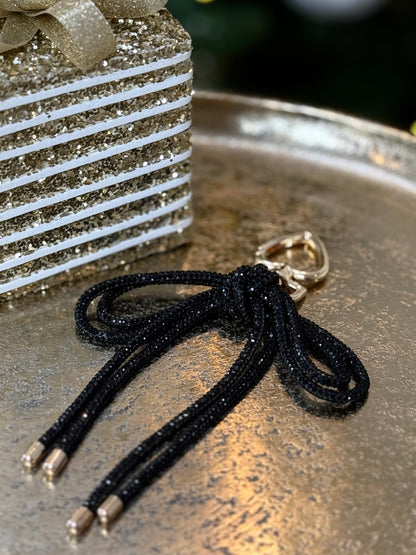 Bagcharm Sparkly Bow