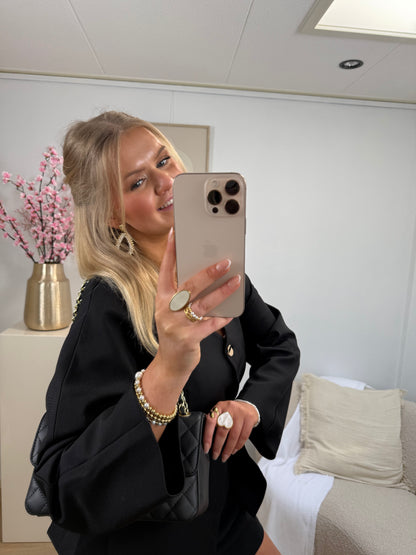 Mila Button Blazer