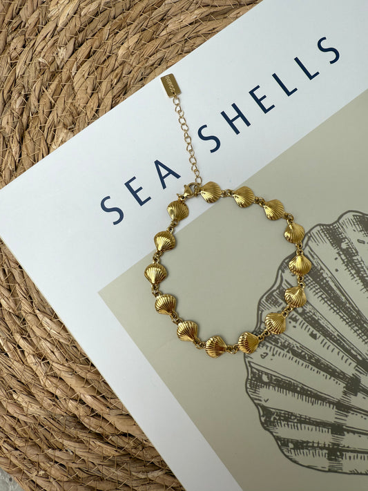 Golden Shell Anklet