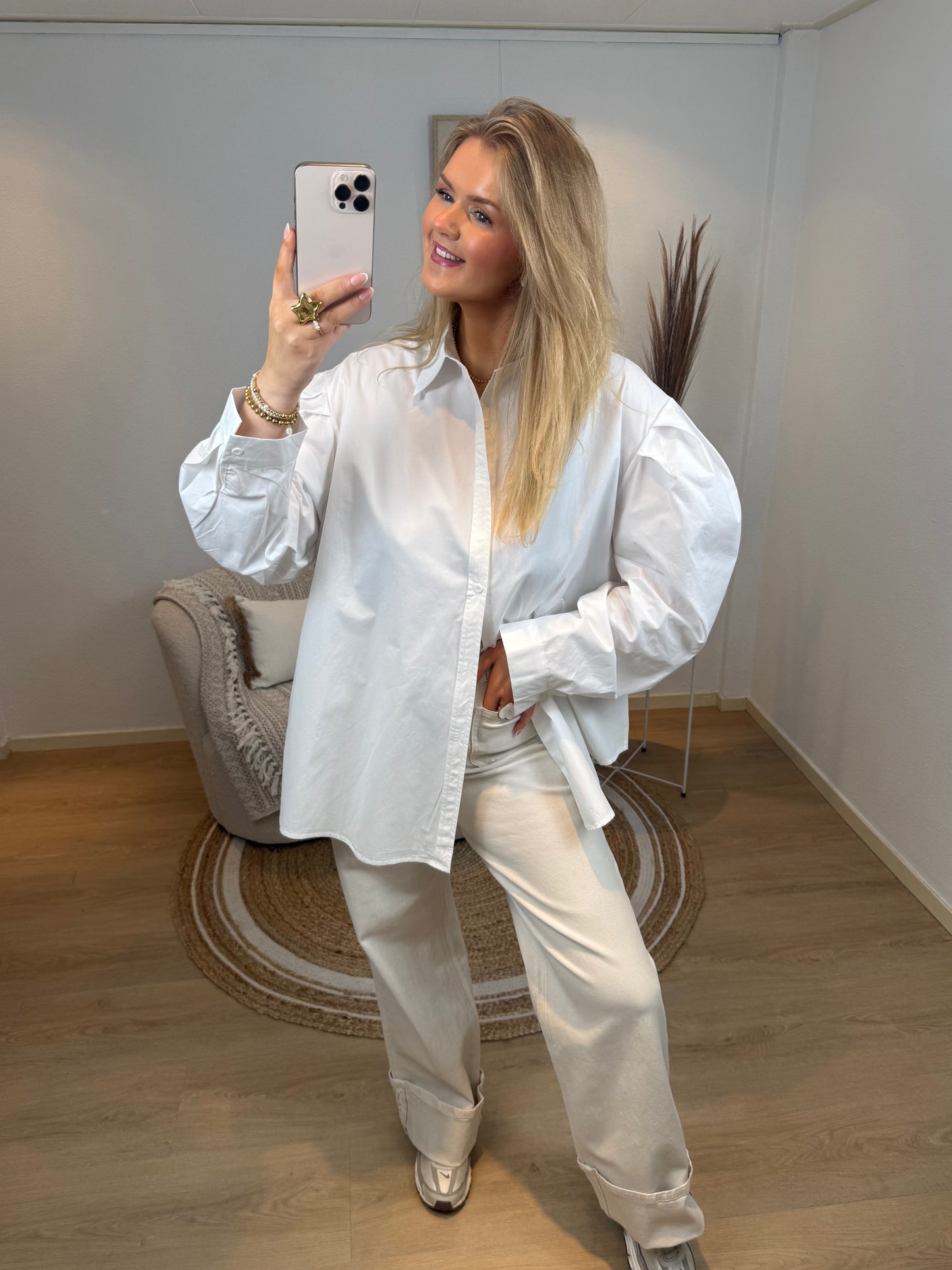 Signature Oversized Blouse