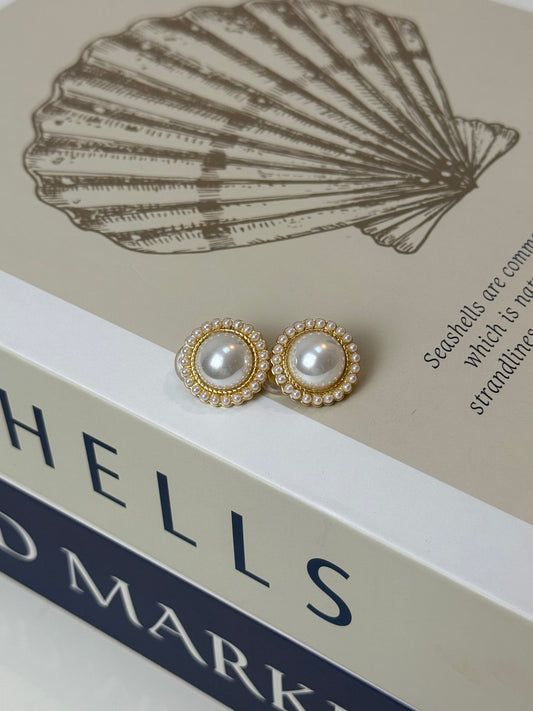 Pearl Clip Oorbellen