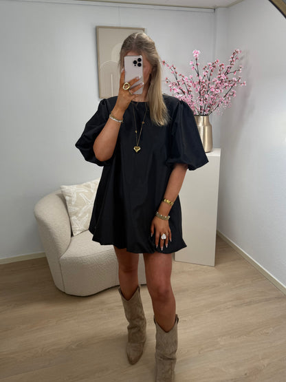 Noir Puff Dress