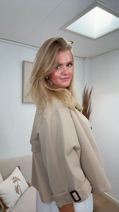 Classic Cropped Trenchcoat