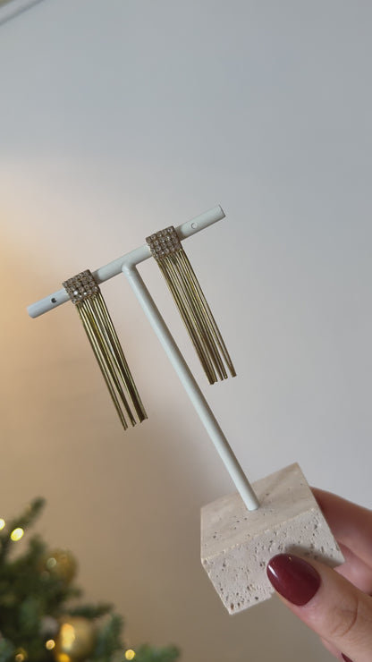 Shimmer Fringe Earrings