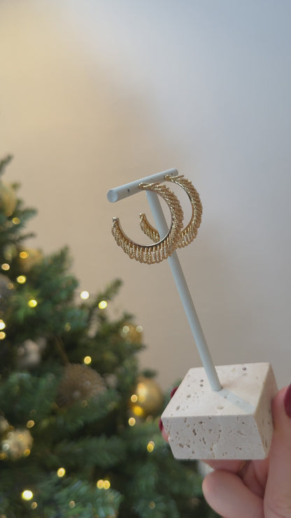 Golden Spiral Earrings