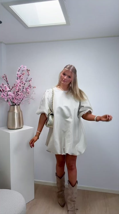 Champagne Puff Dress