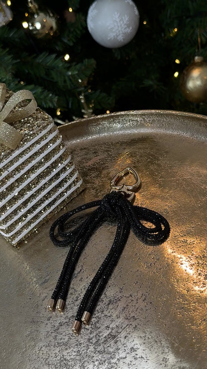 Bagcharm Sparkly Bow