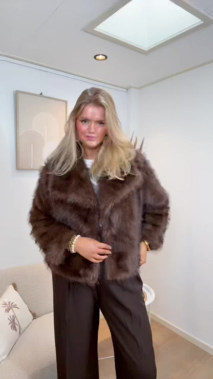 Espresso Fur Coat