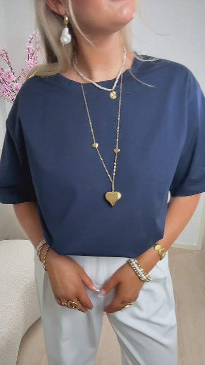 Yuna T-Shirt Blauw