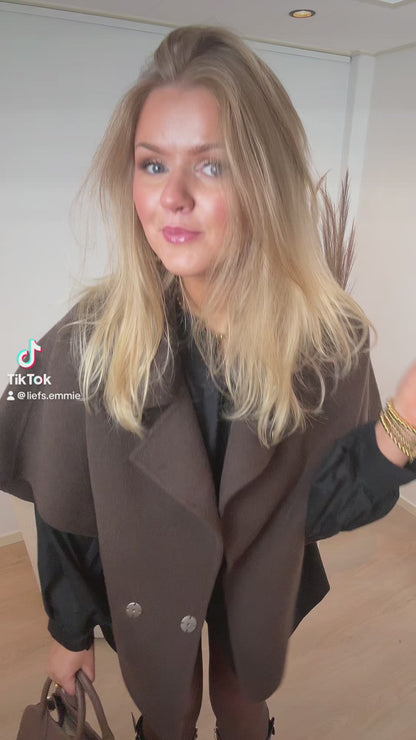 Chic Brown Poncho